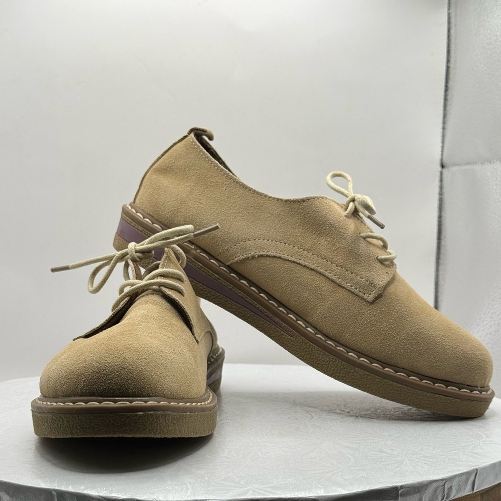 NWOT Unbranded Tan Suede Loafers Eur Size 37 US Women’s 6.5-7 - Picture 7 of 7